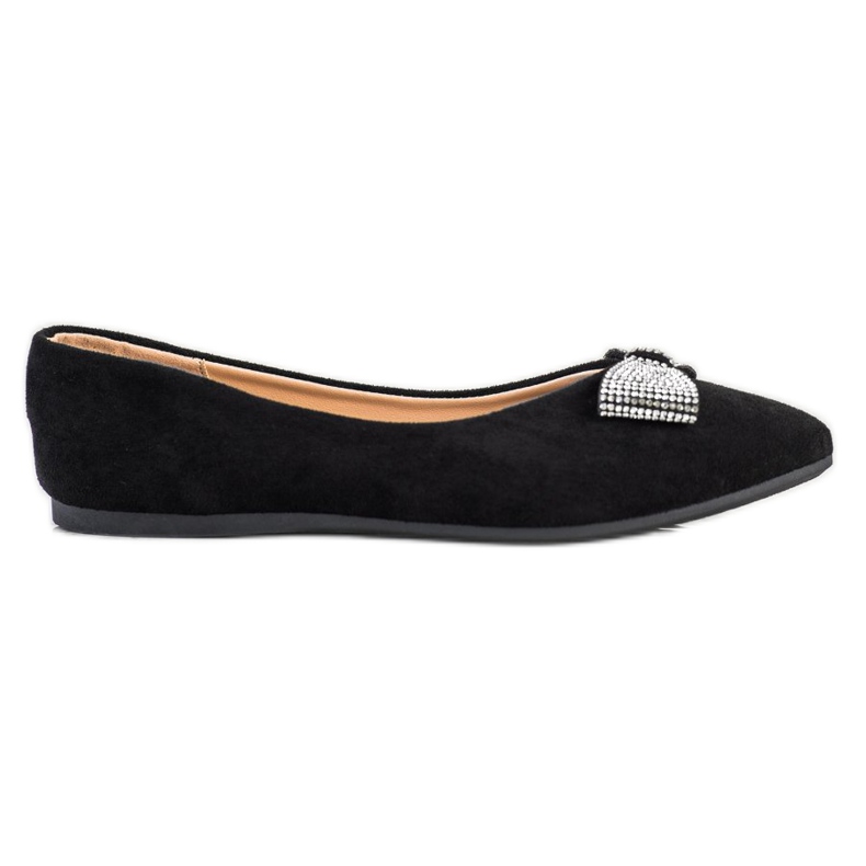 Ballerinas With A Decorative VINCEZA Bow black