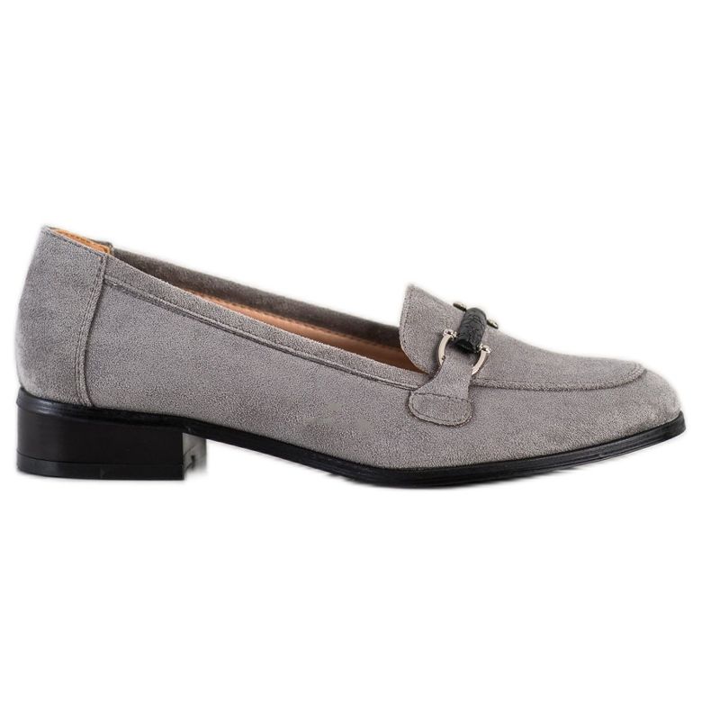 VINCEZA low-heeled loafers grey