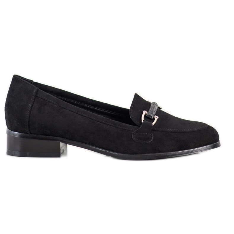 VINCEZA low-heeled loafers black