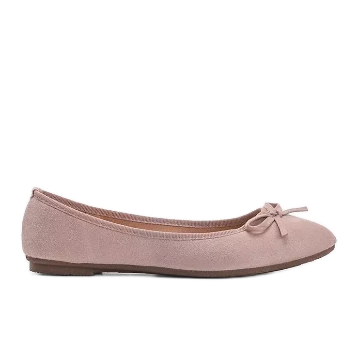 Pink ballerinas with a bow Angelina