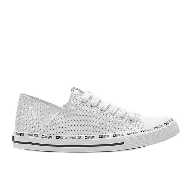 Big Star Harley white openwork sneakers