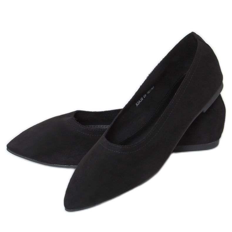 Black women's ballerinas NK19P Black