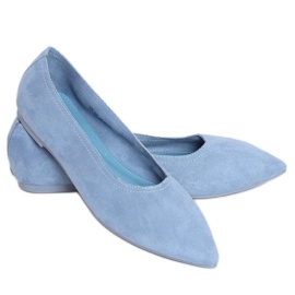 Blue women's ballerinas NK19P Blue Blue women's ballerinas NK19P Blue