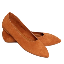 Women's camel ballerinas NK19P Camel brown