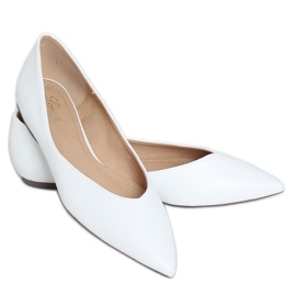 White women's ballerinas MM-600 White White women's ballerinas MM-600 White