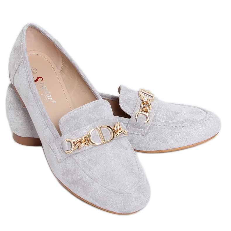 Gray Women's gray loafers T393P Gray grey