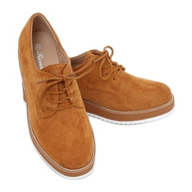 Women's laced loafers camel 8988-45 Camel brown