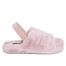 Women's slippers with an elastic lilac X8130 Purple