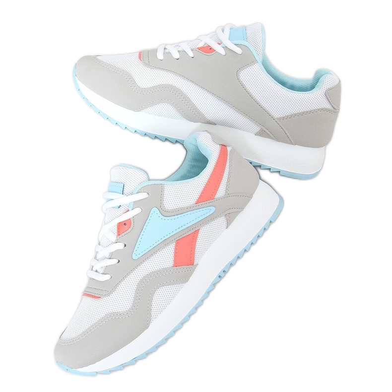 Multicolored sports shoes B0-517 Blue