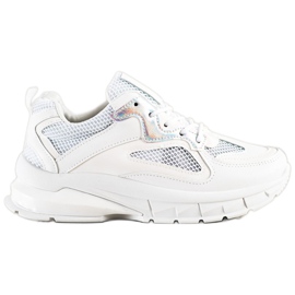 SHELOVET White Sneakers On The Platform