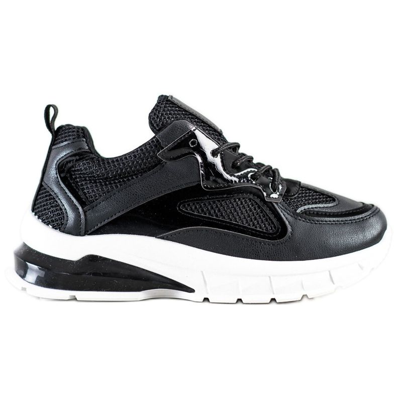SHELOVET Black Sneakers On The Platform