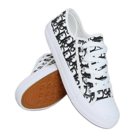 Black women's sneakers XL30P Black white