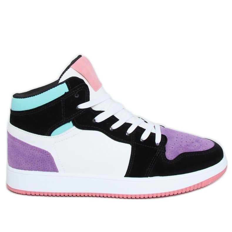 NB505 Purple high-top sneakers multicolored
