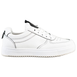 SHELOVET Sport shoes made of eco leather white SHELOVET Sport shoes made of eco leather white