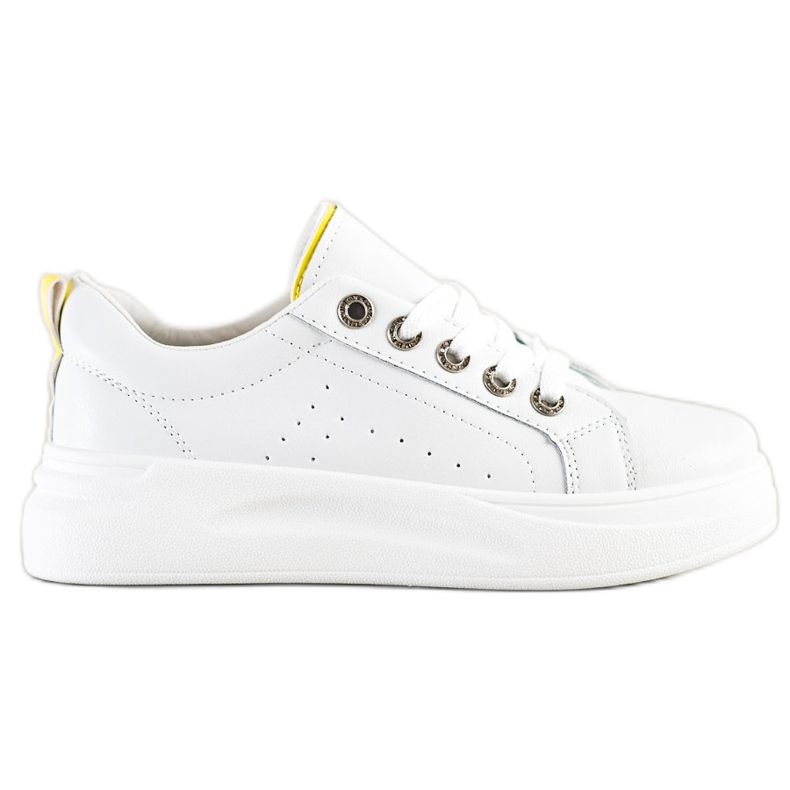 SHELOVET Fashionable Sneakers On The Platform white SHELOVET Fashionable Sneakers On The Platform white