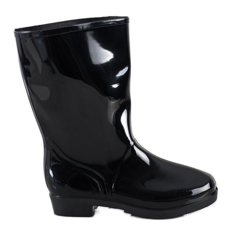 SHELOVET Shiny High Wellies black