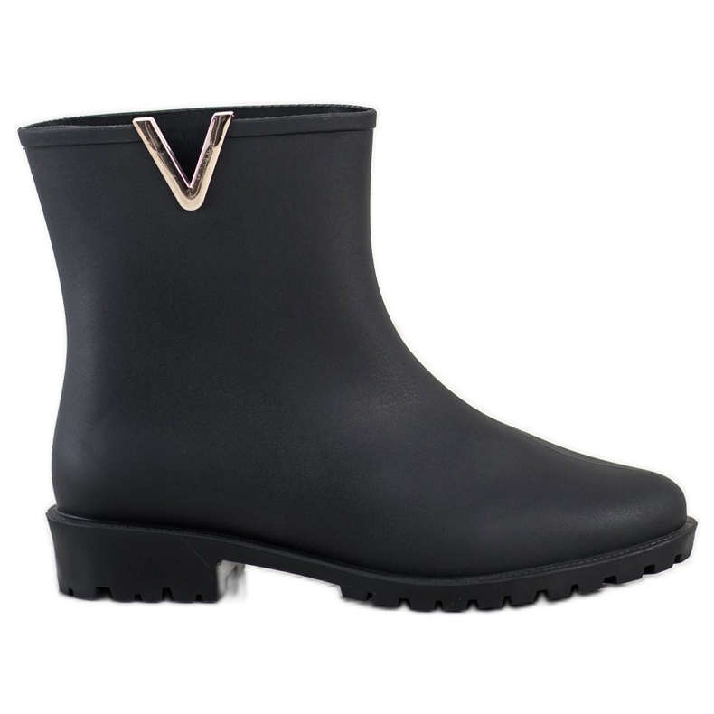 SHELOVET Stylish black rubber boots SHELOVET Stylish black rubber boots