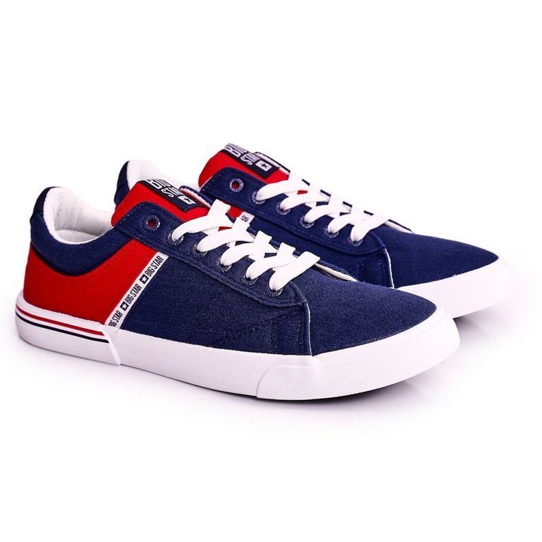 Men's Sneakers Big Star FF174137 Navy Blue-Red Men's Sneakers Big Star FF174137 Navy Blue-Red
