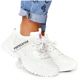 Evento Women's Sneakers On A Massive Sole White Laugh