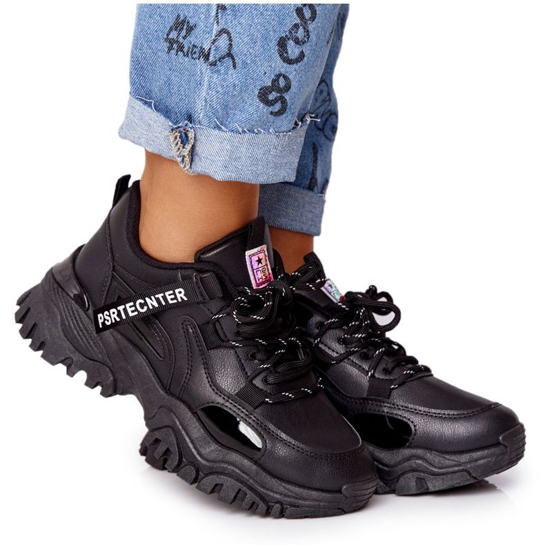 EVE Women's Sneakers On A Massive Black Laugh Sole