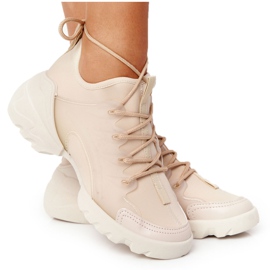 PS1 Women's Sport Shoes Sneakers Beige Born This Way PS1 Women's Sport Shoes Sneakers Beige Born This Way