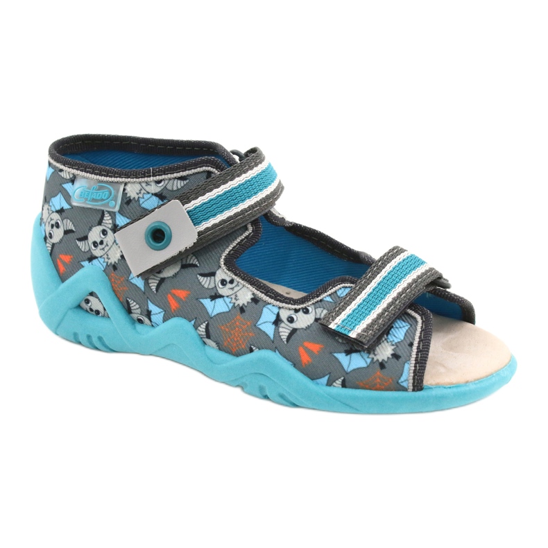 Befado yellow children's shoes 350P021 blue grey