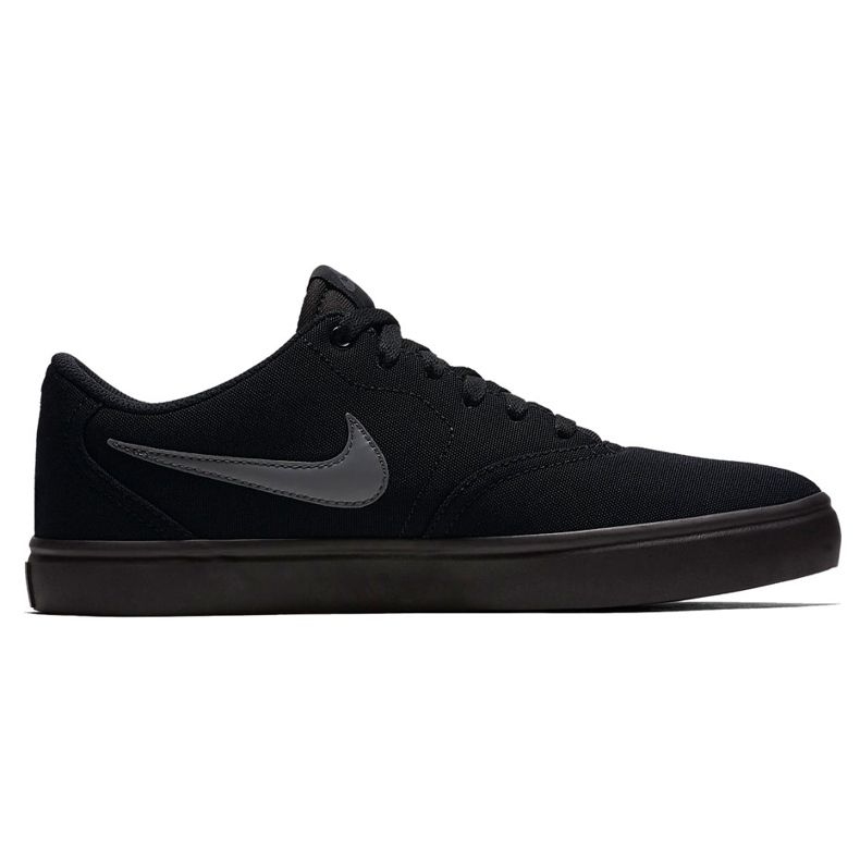Nike Sb Check Solar Cnvs black 843896 002 men's shoes grey