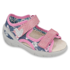 Befado children's shoes pu 065X151 red pink silver Befado children's shoes pu 065X151 red pink silver