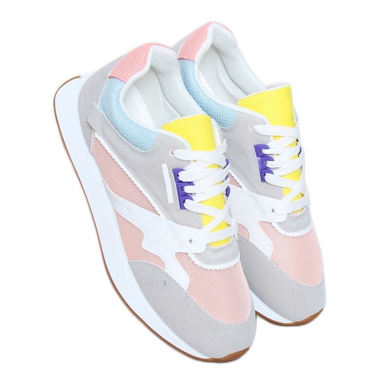 Multicolor women's sports shoes NB372 LT.PINK white blue grey yellow