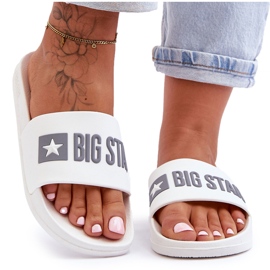 Women's Slippers Big Star FF274A199 White Women's Slippers Big Star FF274A199 White