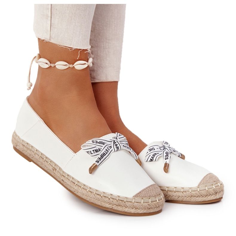 S.Barski Espadrilles On Straw Sole S. Bararski White