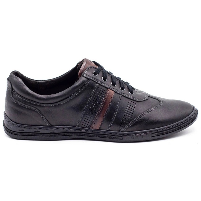 Joker Black men's leather shoes 521