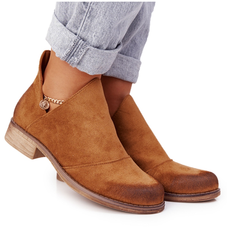 PS1 Women's boots with cut-outs from Camel Hillary brown