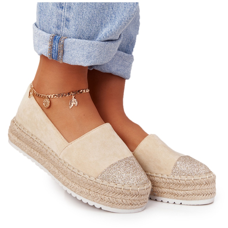 S.Barski Espadrilles On The Straw Platform S. Barski Beige
