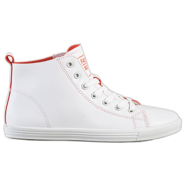 Ideal Shoes High Fashion Sports Shoes Sneakers white