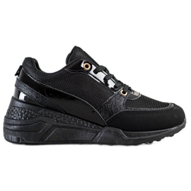 SHELOVET Classic Black Sneakers