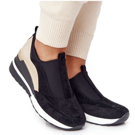 Vinceza 10593 Black-Gold Wedge Sneakers green Vinceza 10593 Black-Gold Wedge Sneakers green