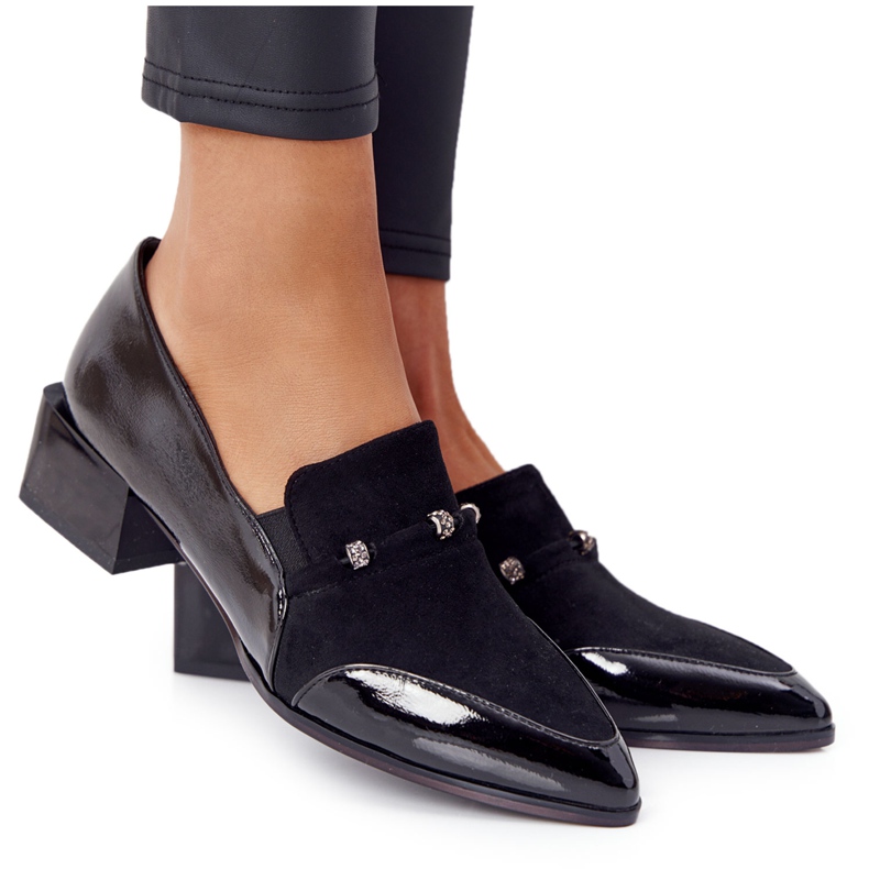 Elegant Pumps On High Heels S.Barski Premium Black