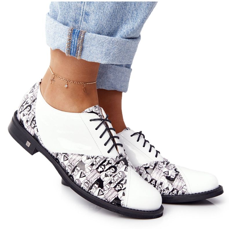 PV3 Women's Visconi Leather Shoes 7439294 White-Black
