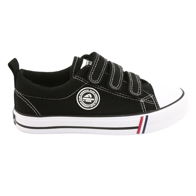 Black Velcro sneakers American Club LH31 / 22 Black Velcro sneakers American Club LH31 / 22