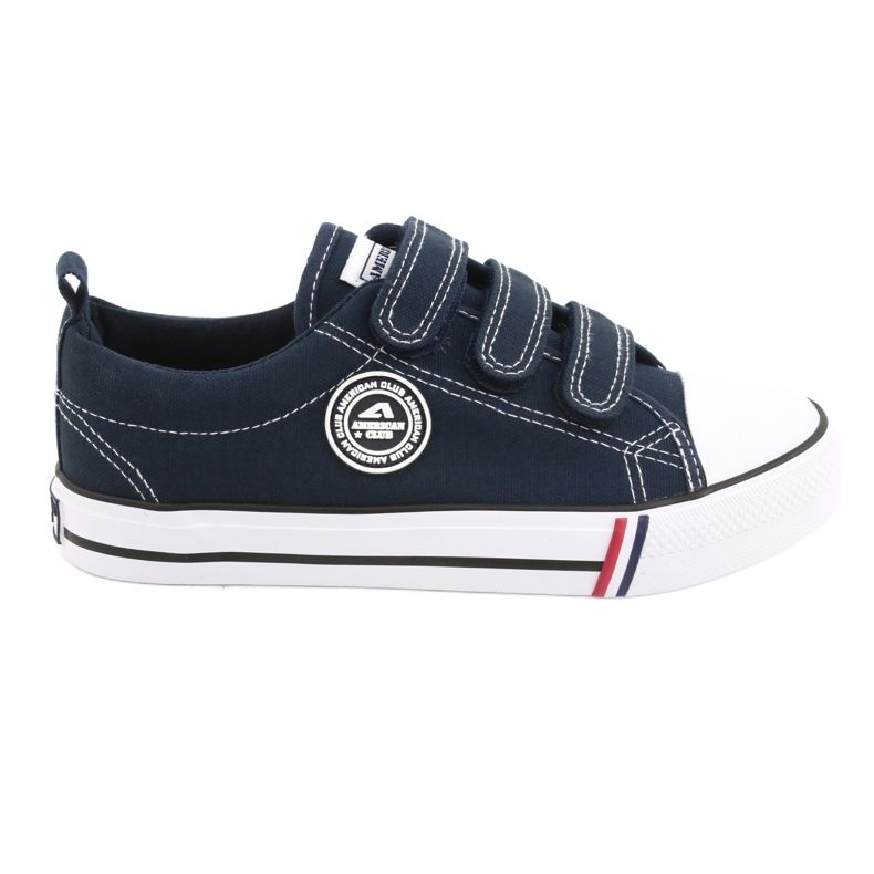 American Club LH31 / 22 navy blue velcro sneakers
