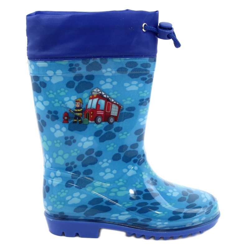 American Club American Blue Firefighter Galoshes KAL04 red