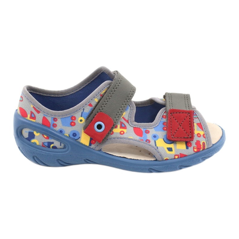 Befado children's shoes pu 065P162 blue grey multicolored