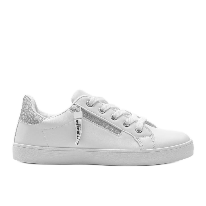 BM Paisley white trainers