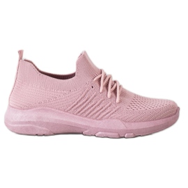SHELOVET Comfortable Pink Sport Shoes SHELOVET Comfortable Pink Sport Shoes