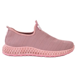 SHELOVET Spring Openwork Slipons pink SHELOVET Spring Openwork Slipons pink