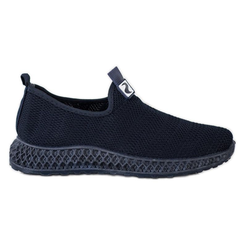SHELOVET Spring Openwork Slipons blue