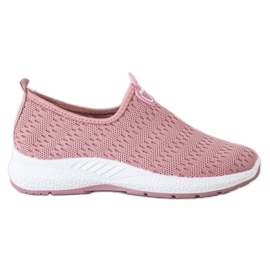 SHELOVET Light Slip-On Sneakers pink