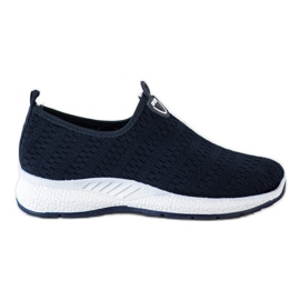 SHELOVET Light Slip-On Sneakers navy blue SHELOVET Light Slip-On Sneakers navy blue