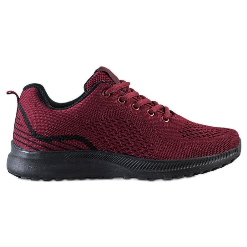Bona Burgundy Light Sport Shoes black red